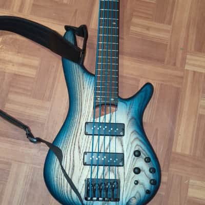 Ibanez 2021 SR605 Cosmic Blue 5 String Bass image 1