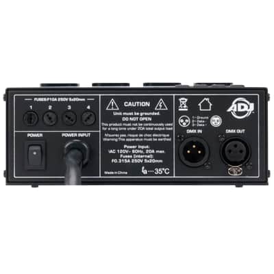 ADJ DP-DMX20L 600 Watt 4-Channel Universal DMX Dimmer Pack Light Control image 6