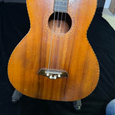 Vintage H. Weisenborn Baritone Ukulele/ Tenor Guitar c. 1927-1931 KOA- Original image 4