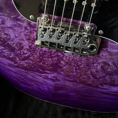 Suhr Translucent Purple Waterfall Burl Standard Custom Shop image 13