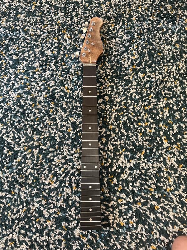 Metallic Gold Stratocaster Neck, unbranded image 1