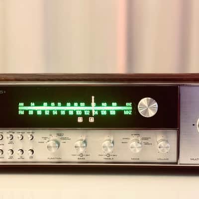 πππ * RARE * Vintage Harman Kardon 75+ AM/FM Multichannel Quad Receiver with Original Wood Case - Serviced + Cleaned + LED image 1