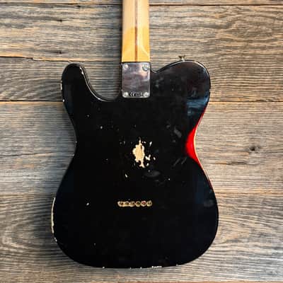 Used Fender Custom Shop 1952 Telecaster Relic - Black over CAR w/OHSC image 8