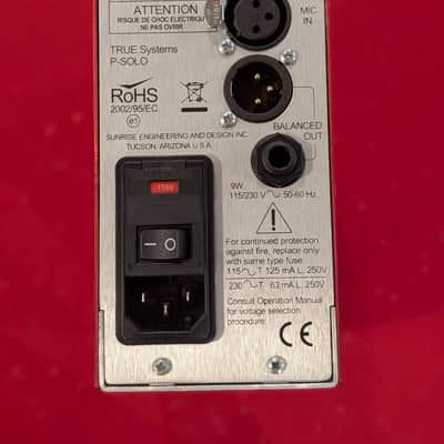 True Systems P-Solo Desktop Microphone Preamp 2010s - Red image 4
