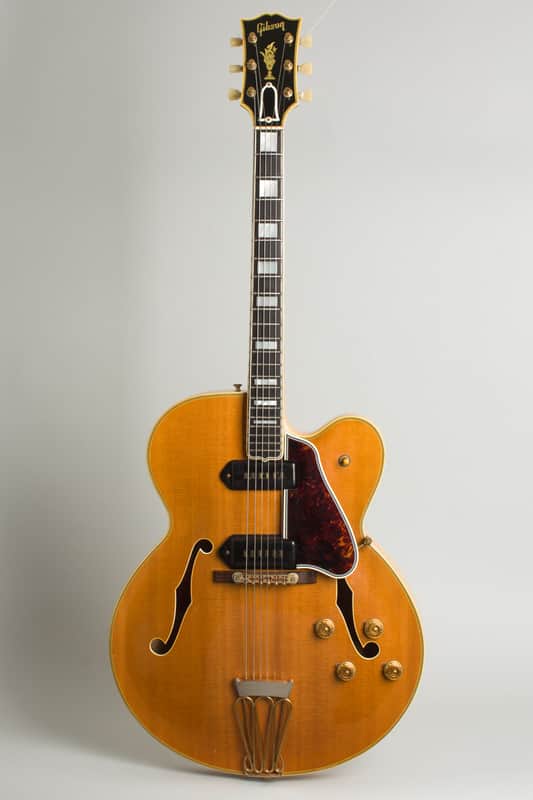 Gibson  Byrdland N (Pre-Production) Thinline Hollow Body Electric Guitar (1955), ser. #A-20986, original brown hard shell case. image 1