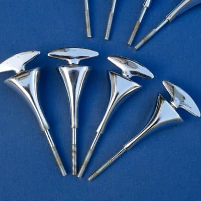 Sonor Teardrop T-rods Tension Rods Claws Clawhooks Bass Drum Lot of 8 Vintage image 3
