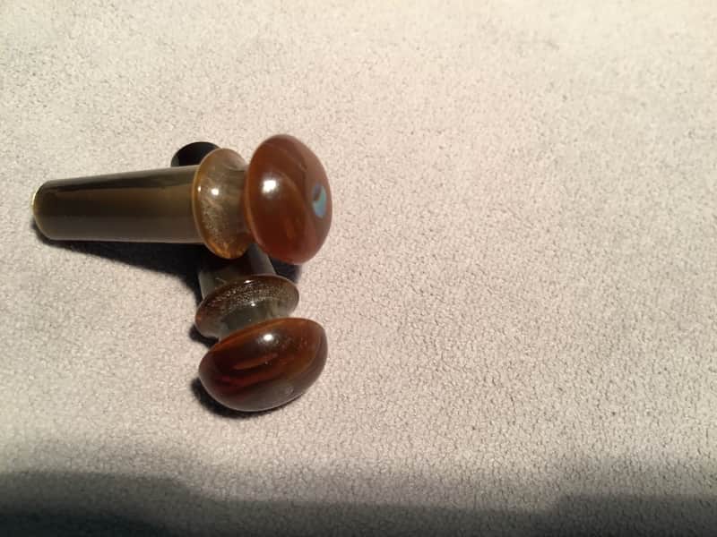 NOS  Vintage Snakewood End Pins w/Pearl Dot for Iconic and Boutique Guitars. image 1