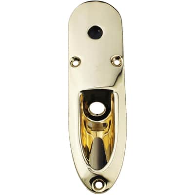 Guitar Input Jack Plate, Metal Output Jackplate Socket Output Loaded Boat Style for Ibaz Electric Guitar Replacement Parts, Gold image 1