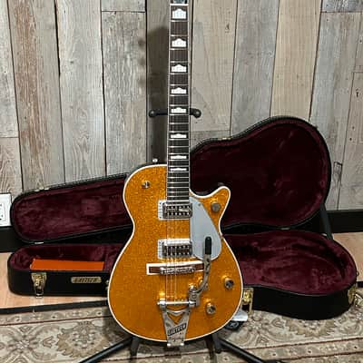 NEW Gretsch G6129T-89 Vintage Select '89 Sparkle Jet with Bigsby Gold Sparkle, "The Chris Cornell Jet" image 19