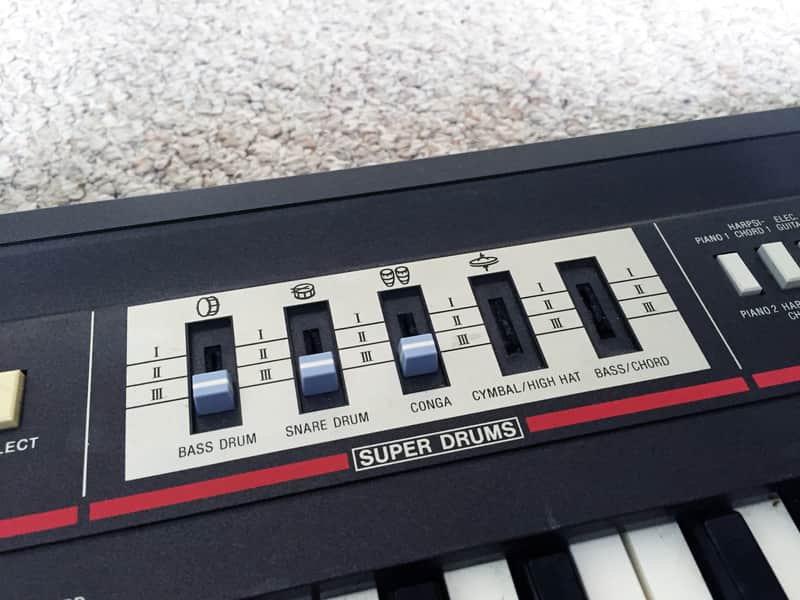 Vintage Casio Casiotone CT-320 Keyboard Synthesizer Synth Drum