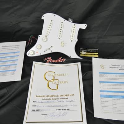 "WHITE KNIGHT" Fender Classic 50's Loaded Stratocaster Pickguard Hot Wired Dual Vintage Booster and Dual Cap image 7