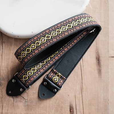 Vintage Ethnic 60s/70s Hippie Guitar Strap / Handmade in the UK / Case Candy image 1