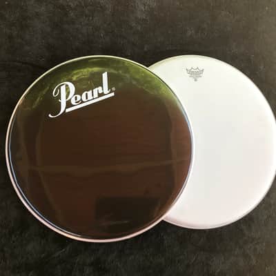 Pearl Logo 18”Black Gloss W/O’ring & REMO Coated Emperor 2 Head Bundle image 2