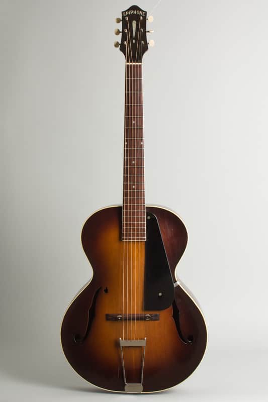 Epiphone  Blackstone Arch Top Acoustic Guitar (1934), ser. #7756, black chipboard case. image 1