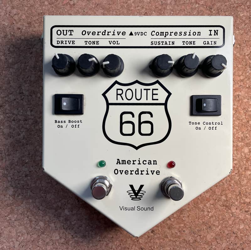 Visual Sound Route 66 Overdrive Compressor Pedal | Reverb UK