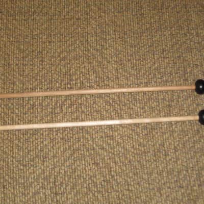 ONE pair new old stock (with packaging) Encore Mallets by Dan Lidster 103B, Oval Hard Rubber Black HEAD (unwound) /  Birch Dowel HANDLES, from around 2019, made in USA image 10