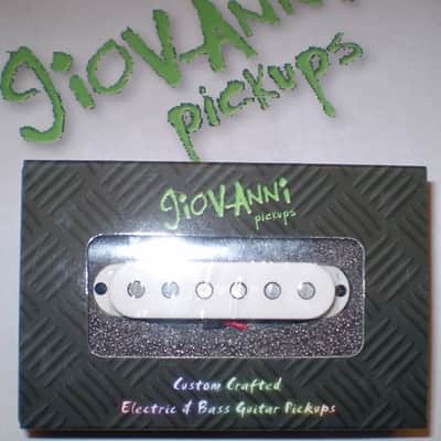 Giovanni  GCS-1 CUSTOM SINGLE GUITAR PICKUP (MIDDLE) WHITE BRAND NEW FAST U.S. SHIP! image 1