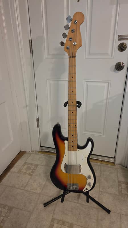 Hondo Telecaster Bass  Maxon pickup 1978 Sunburst image 1