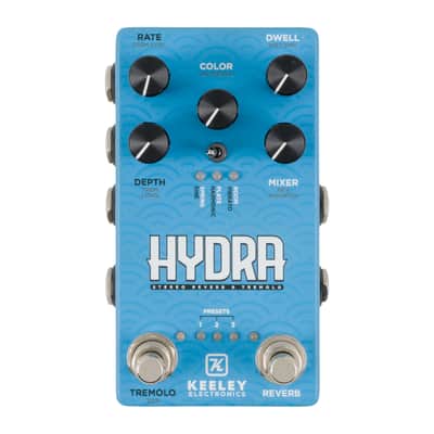 Keeley Hydra Stereo Reverb + Tremolo Pedal [USED] image 1