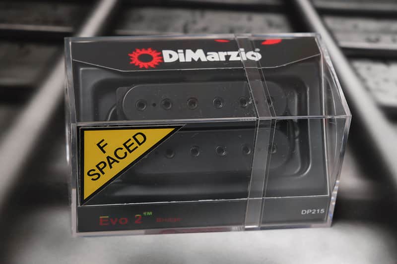 DiMarzio DP215FBK EVO 2 F-Spaced Bridge Humbucker - Black / Black Pole Pieces image 1