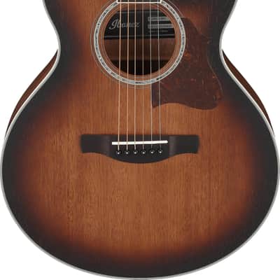 Ibanez AE240JR Mini Grand Auditorium Acoustic-Electric Guitar, Solid Okoume Top, Mahogany Sunburst image 2