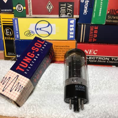 NOS BlackPlate TungSol 6L6GB DGetter PowerTube ~ Grail Audio (KT66 5881 7581A) ~ Neutral Tone Detailed Open Musicality High Resolution Sound Reproduction image 3