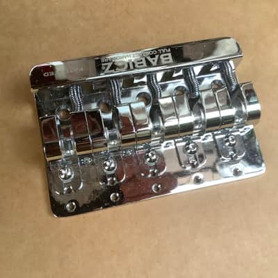 Babicz  5 String Bass Bridge  Chrome  full contact image 5