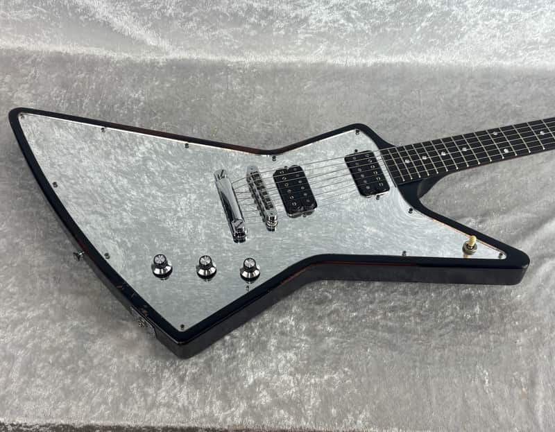 2007 USA Gibson GOTW Modern Metal Explorer with mirror pickguard + case image 1