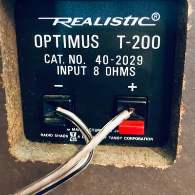 Realistic Optimus T-200 Pair - Floor Speakers - Re-coned Hemp image 4