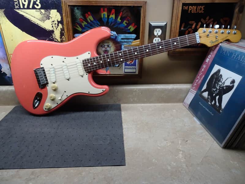 Fender Strat Plus Deluxe-1989 - Dusty Rose- RARE RARE Finish--with Rosewood- Wilkinson Nut- TBX- Lace Sensors-