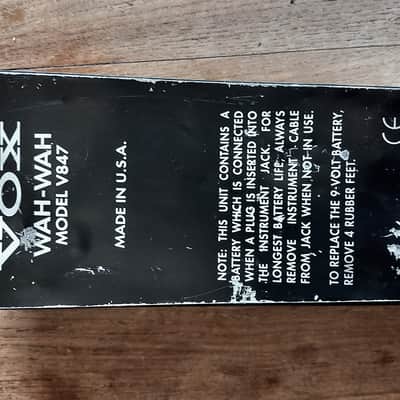 Vox v847 USA Wah 90s image 4