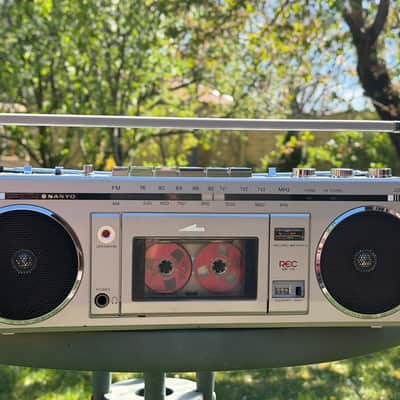 Sanyo MR-U4 Rare Vintage Serviced Slim Cassette Deck Boombox Warranty image 1