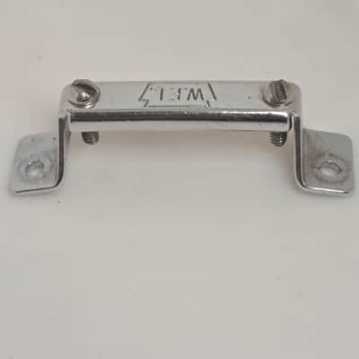 Ludwig W.F.L. Snare Drum Butt Plate Vtg 50's P32- Drum Part- Chrome Plated image 4