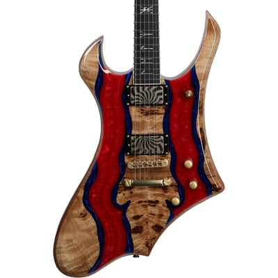 Wylde Audio Goregehn Electric Guitar, Blood River Burl image 5
