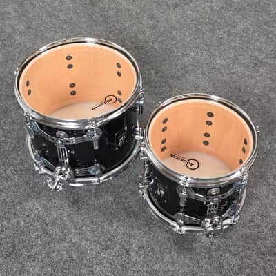 Used Sonor Prolite 5pc Drum Set Piano Black Lacquer - Very Good image 11