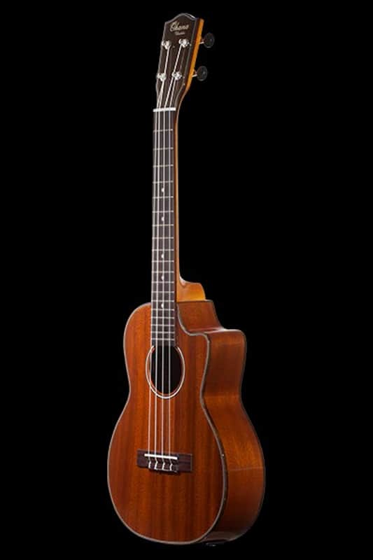 Ohana TK-35GCE All-Solid Mahogany Cut-Away Electric Acoustic Tenor Ukulele -BLEM image 1