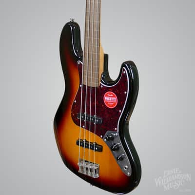 Squier Classic Vibe '60s Jazz Bass Fretless, Laurel Fingerboard, 3-Color Sunburst image 4
