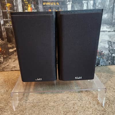 KLH KLH 911B  pair of compact, 2-way passive bookshelf speakers, 90s  - Black image 1