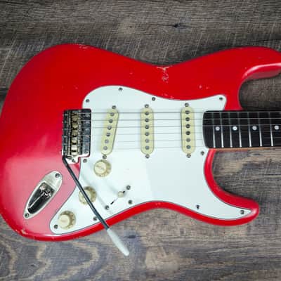 MyDream Stratocaster Custom Built - Light Relic Hot Rod Red Texas Special image 2