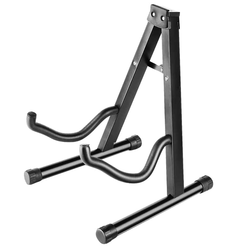 Amazon: 5 Core Guitar Stand Floor Adjustable Heavy Duty A Frame Universal Folding Acoustic Electric Bass Mandolin Banjo Violin Stands For On Stage Studio image 1