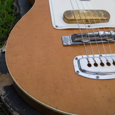 Vintage 60's Guyatone LG40 Original And Complete With Case, Natural, VGC, RARE! image 3