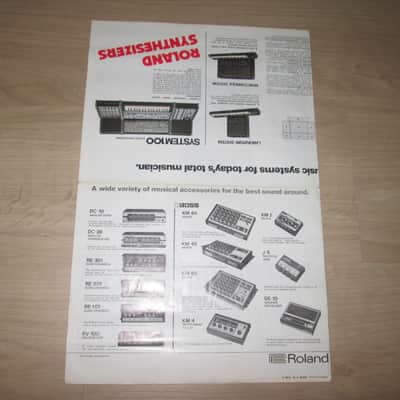 Roland Studio Systems – System 100M/100/700 - 1978 - Original Vintage Synthesizer Brochure/Catalog-Ultra Rare image 2