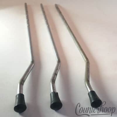 *Gretsch 3x 14,16"Floor Tom Drum Legs 20" 5-Ring Knurling Chrome Vintage 60s RB* image 2