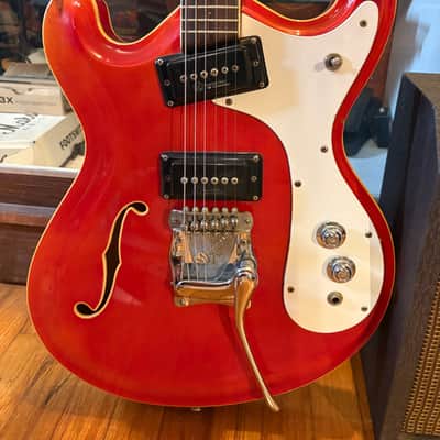 Mosrite of California Custom 1968 Cherry Semie Moseley Semi-Hollow Bakersfield Maphis image 3