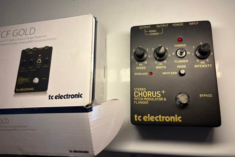 TC Electronic SCF Gold Stereo Chorus + Pitch Modulator & Flanger Reissue 2022 - Present - Black image 1