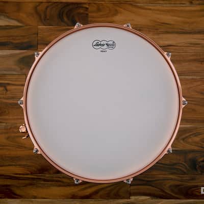 Ludwig 14 X 6.5 Lb427 T DC Hot Rod Black Beauty Snare Drum, Brass Shell, Matte Black, Copper Fittings image 12