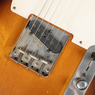 2008 Fender Road Worn '50s Telecaster with Maple Fretboard - 2-Color Sunburst | Vintage Aged Relic Nitro Finish 3.19kg | Case image 16
