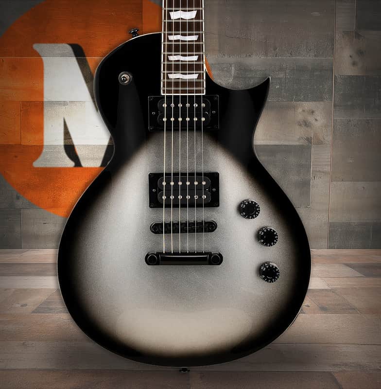 ESP LTD EC-256 - Silver Sunburst Teardrop (LEC256SSB) image 1