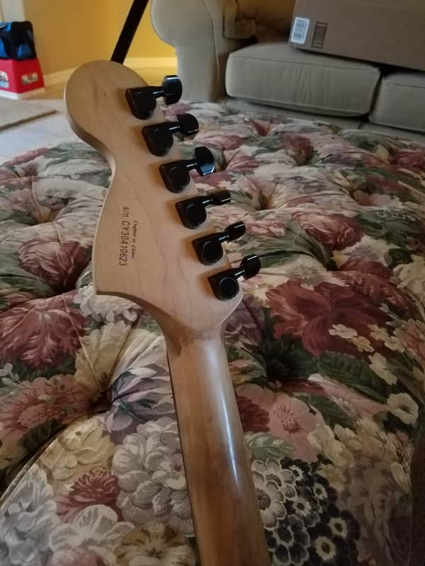 Squier Standard Series Stratocaster 2003 Blue Matching 70s