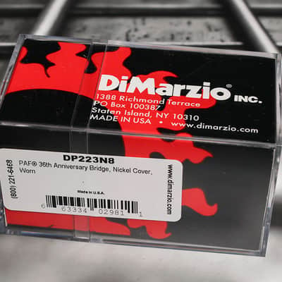 DiMarzio Regular Spaced PAF 36th Anniversary BRIDGE Humbucker Pickup Aged Nickel image 2